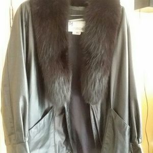 Fox Fur and Leather Jacket